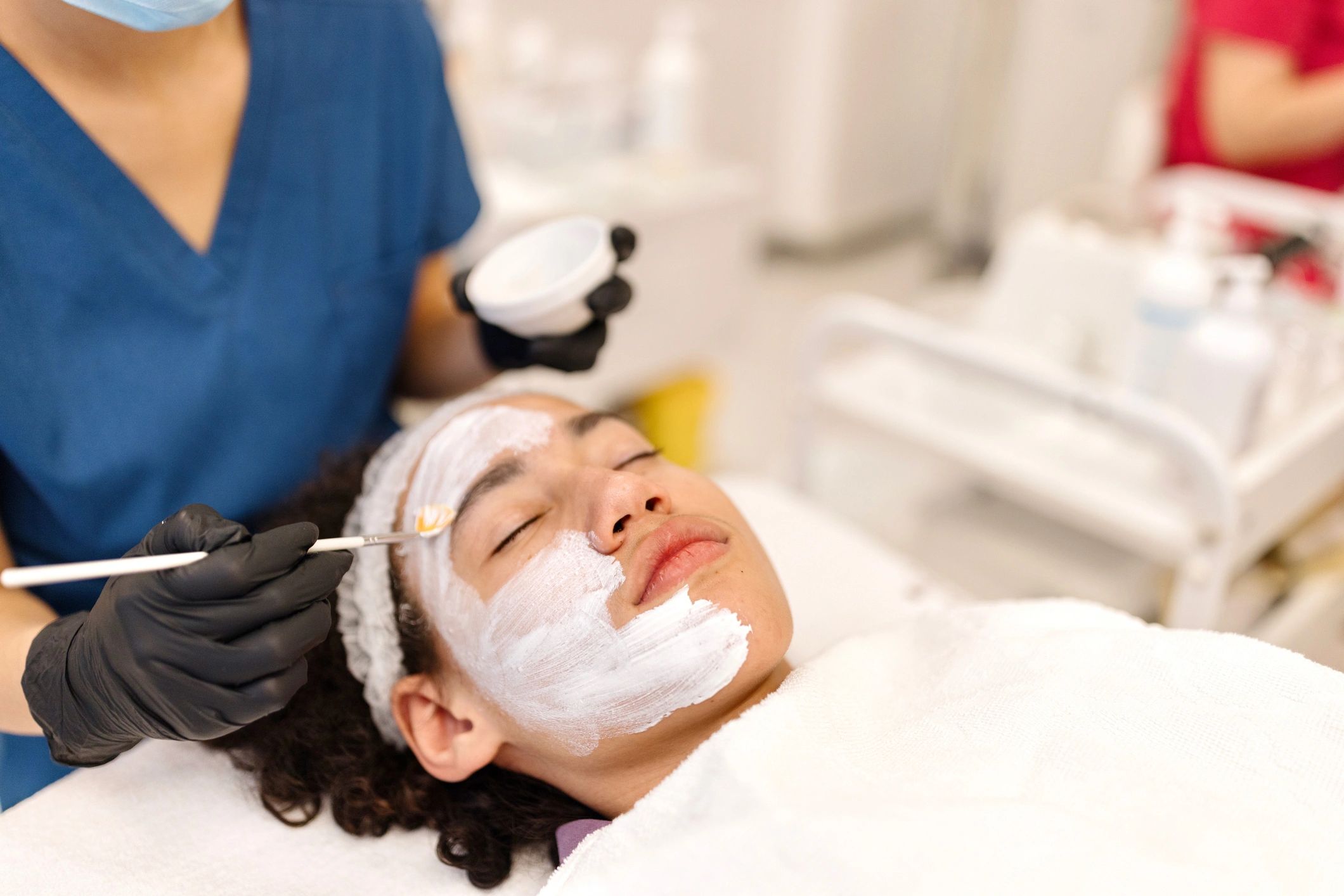 spa skincare facial treatment modern feminine